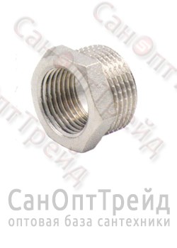 Футорка 1-1/2"х3/4" НР/ВР никель ТiМ 20124761 - фото 26568