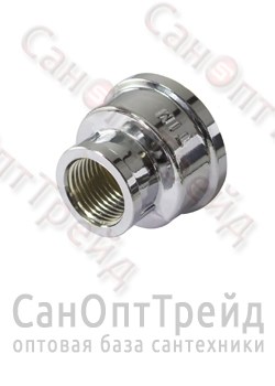 Муфта переходная 1/2"х3/4" ВР/ВР хром ТiМ 20123669 - фото 26652