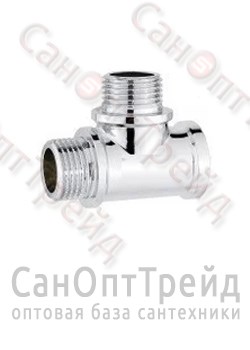 Тройник 3/4"х3/4"х3/4" НР/НР/ВР хром ТiМ - фото 26674