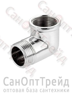 Уголок 1/2"х1/2" ВР/НР хром ТiМ - фото 26678