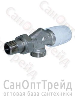 Термостатический клапан угловой с осевым управлением 1/2"х3/4" МЕ860Е TiM - фото 27041