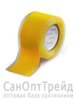 Самоклеящаяся силиконовая РЕМОНТНАЯ лена 25мм х 0,5мм х 3м (цвет желтый) 06-2505Y TiM - фото 27202