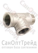 Тройник 1/2"х1/2"х1/2" НР/ВР/ВР никель ТiМ