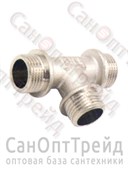 Тройник 1/2"х1/2"х1/2" НР/НР/НР никель ТiМ