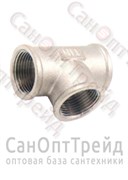 Тройник 3/4"х3/4"х3/4" ВР/ВР/ВР никель ТiМ 20124248