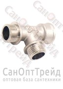 Тройник 3/4"х3/4"х3/4" НР/НР/ВР никель ТiМ 20124240