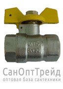 Кран шаровой ГАЗ 1" ВР/НР желтая ручка ТМ